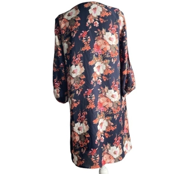 Lulu’s Dress Womens Small Shifting Dears Floral Cut Out Lightweight Shift Mini - Picture 13 of 15